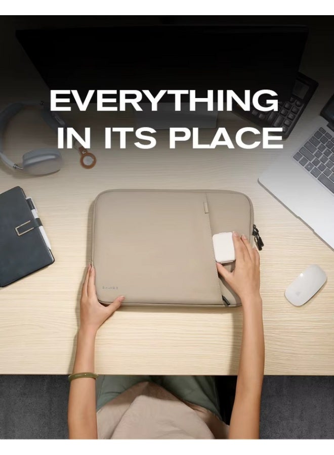 Bange 6801D Beige New Protective Water Resistant 15.6 Inch Laptop Sleeve - Image 5